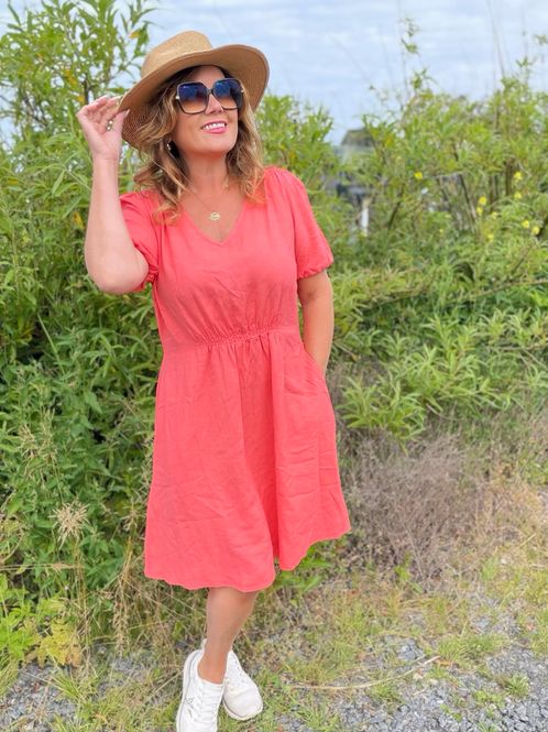 Hovedbilde Lava dress Georgia peach