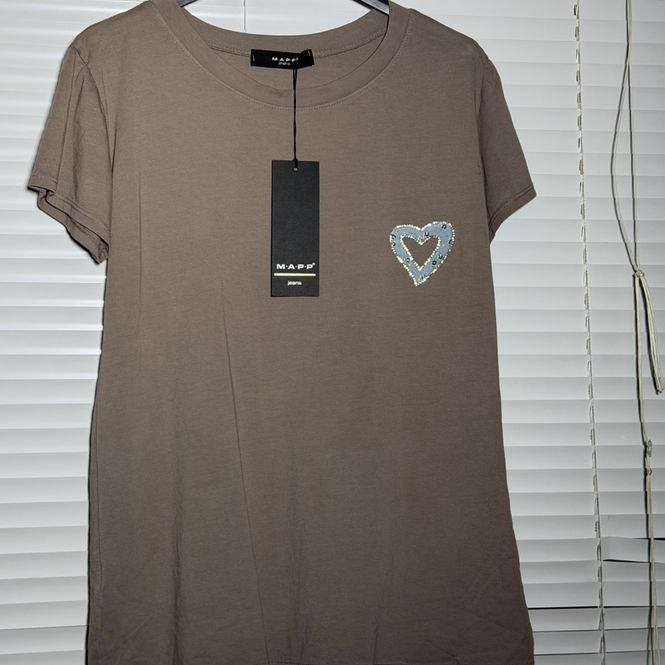 Hovedbilde Heart slim t shirt  fango