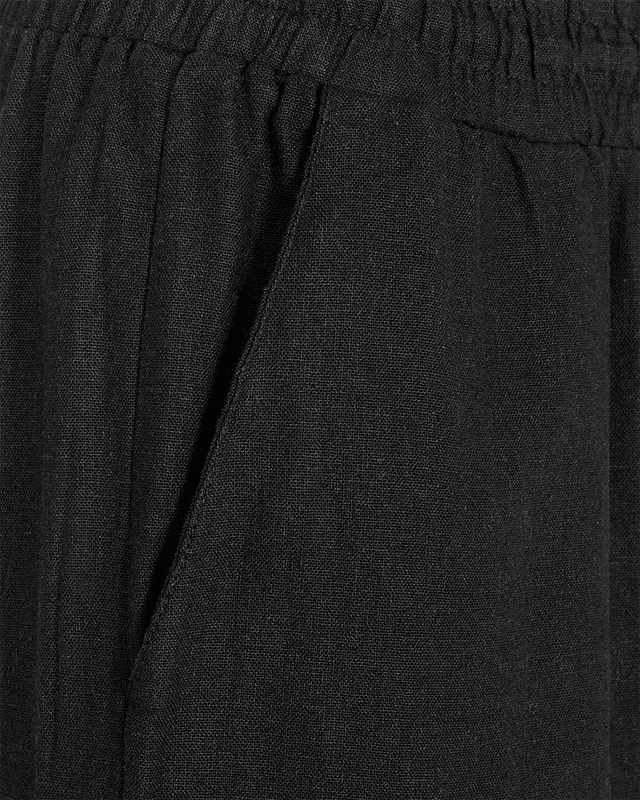 Lava lin ankel pants sort