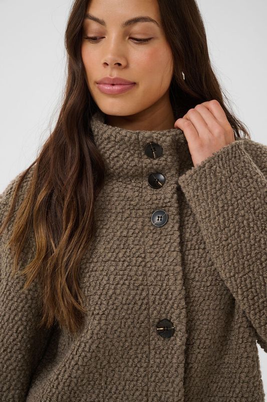 Ferddy wool coat walnut