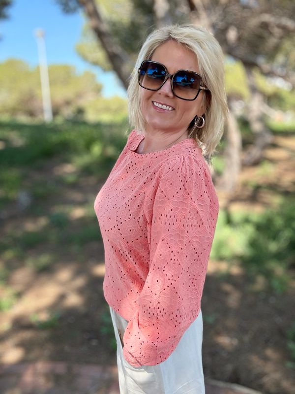 Novy bluse korall