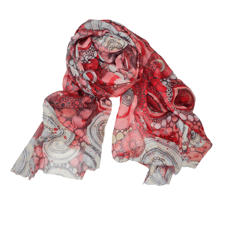 Skjerf  light - red 112715