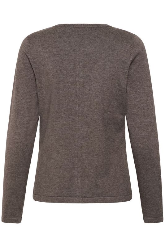 Mila cardigan Mink Melange - Brown