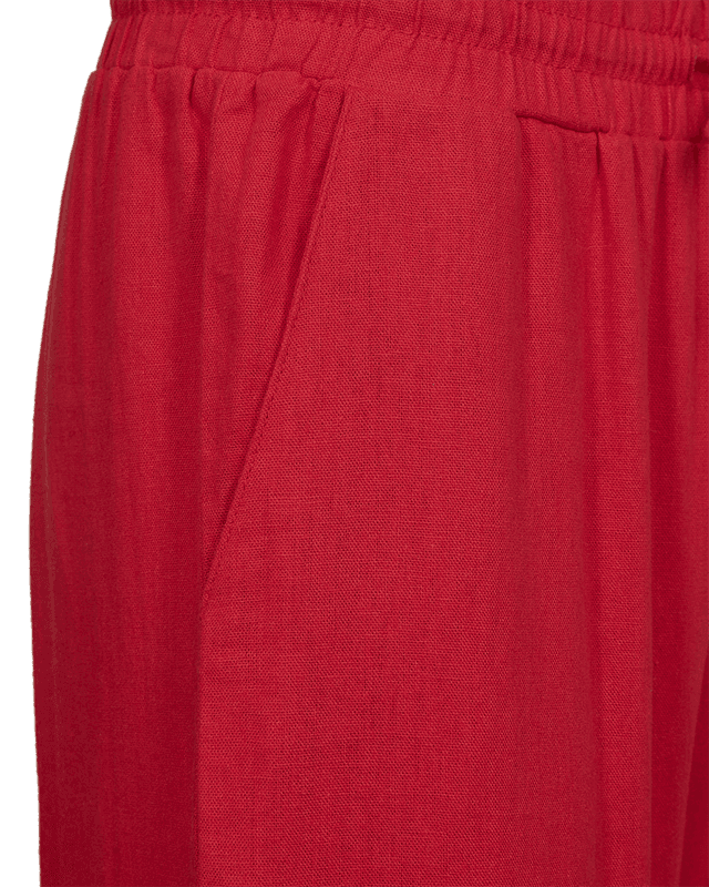 Lava lin ankel pants rød