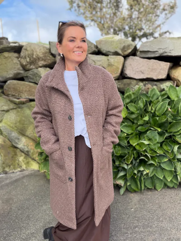 Ferddy wool coat walnut