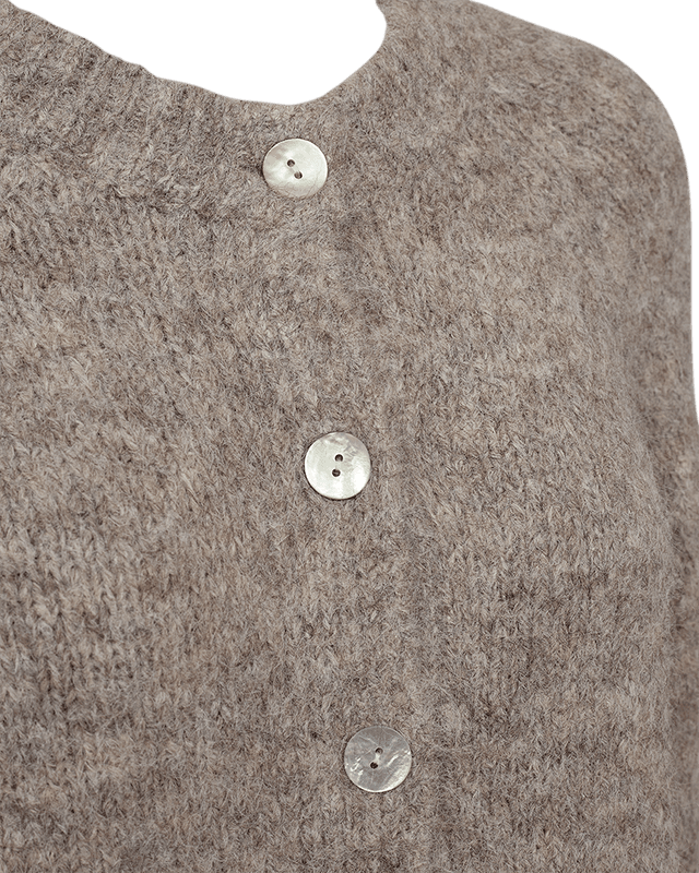 Lulu Cardigan – Desert Taupe Melange