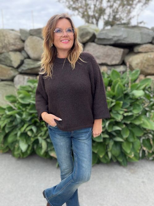 Hovedbilde Lulu Pullover – Mole Melange 🤎