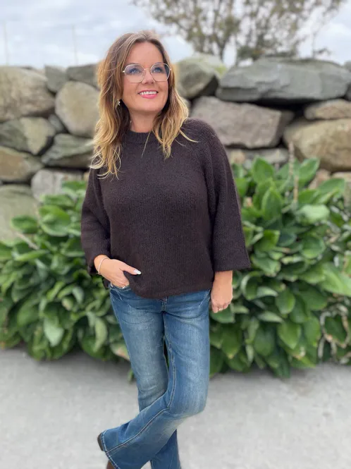 Hovedbilde Lulu Pullover – Mole Melange 🤎