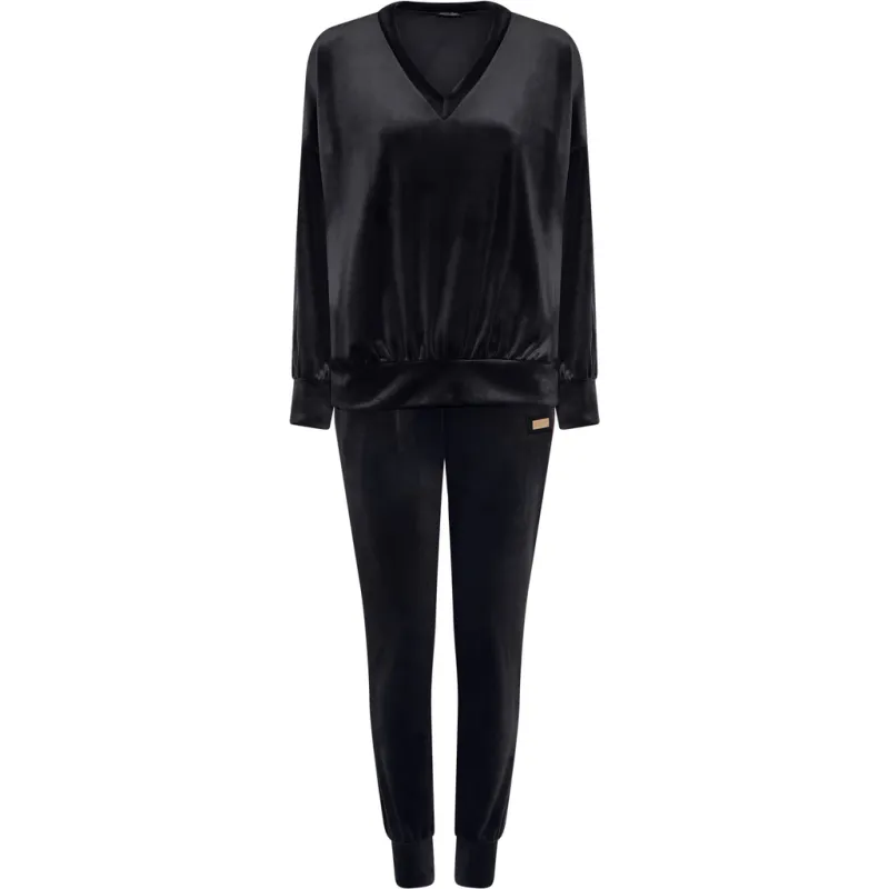 Lux Velour sett sort