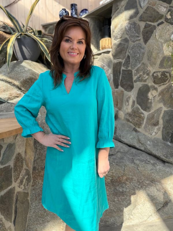 June kjole ceramic green