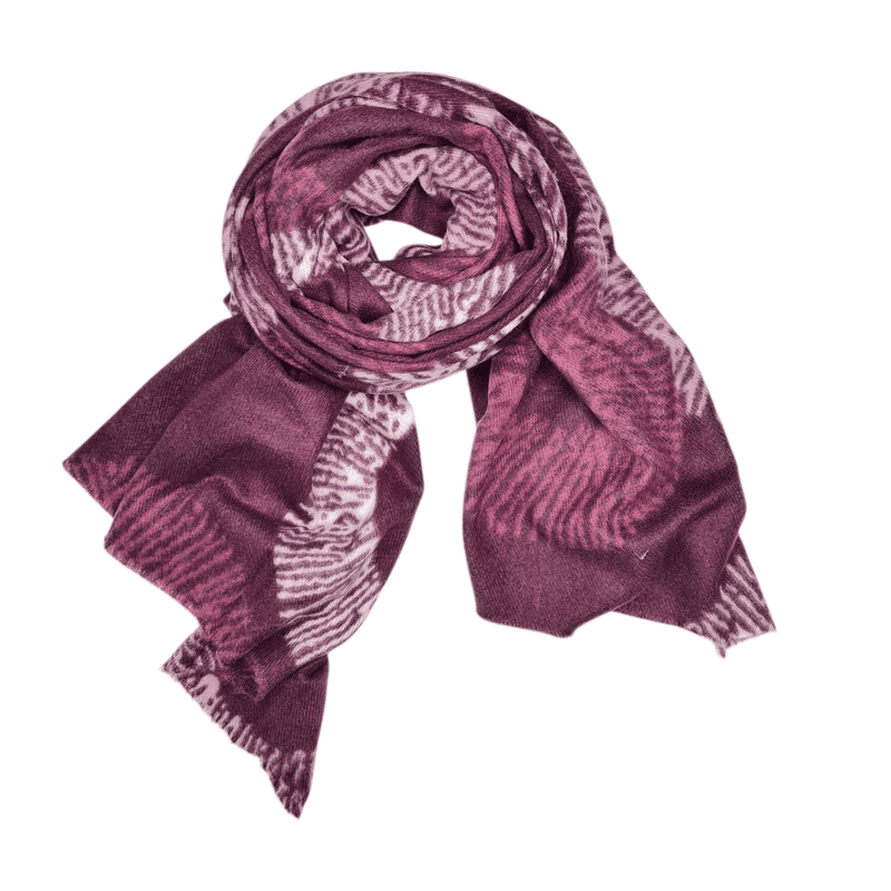 Skjerf mellomtykk burgunder