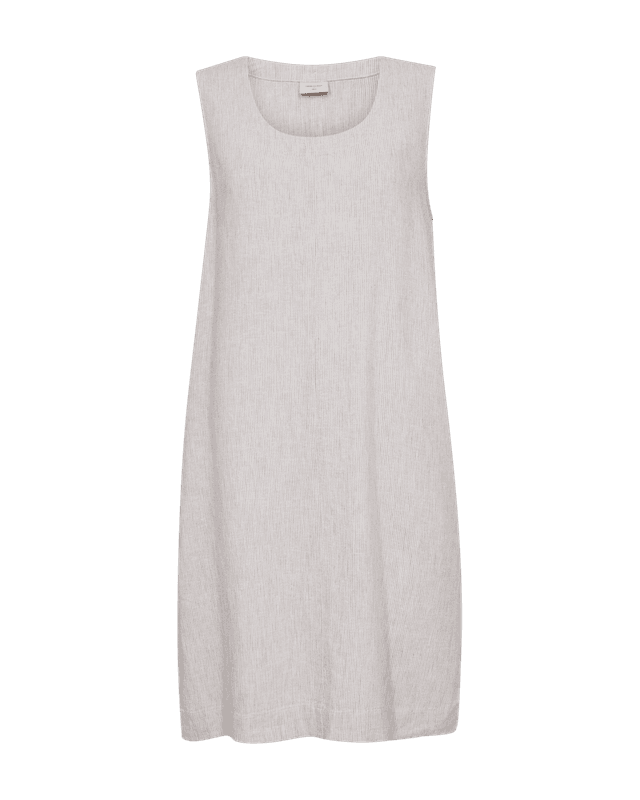 Lava dress taupe/white