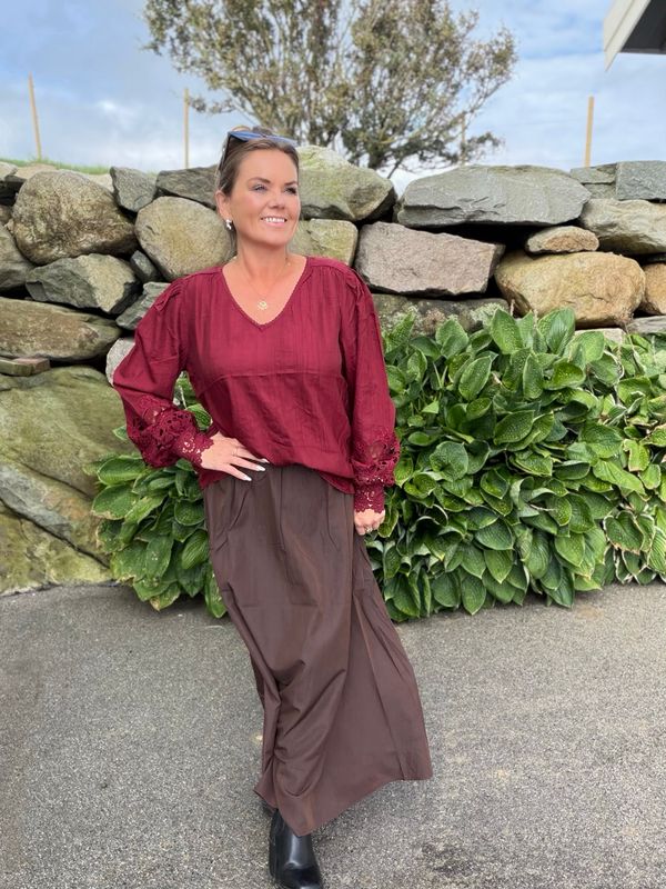 Tina bluse burgunder