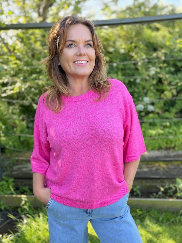 VICKI Pullover – Fuchsia Purple