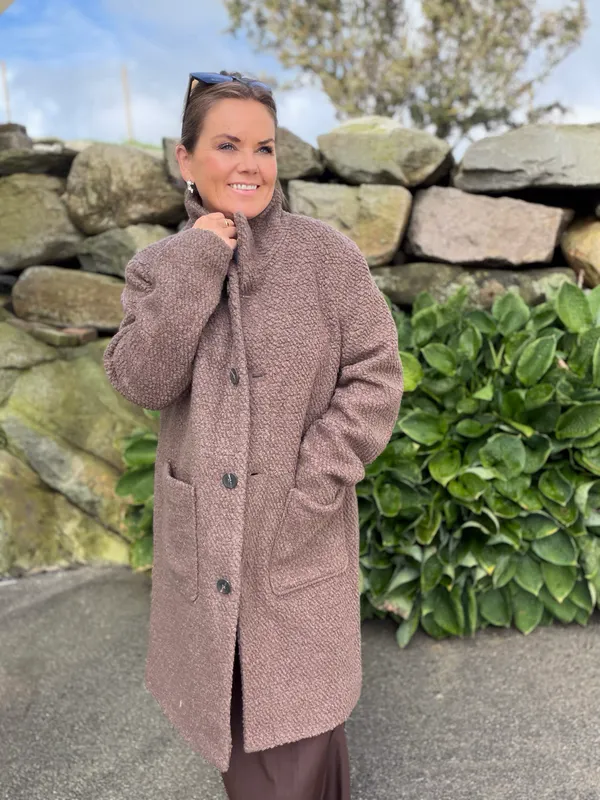 Ferddy wool coat walnut