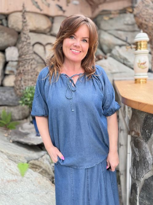 Hovedbilde RINNY Bluse – Medium Blue Denim