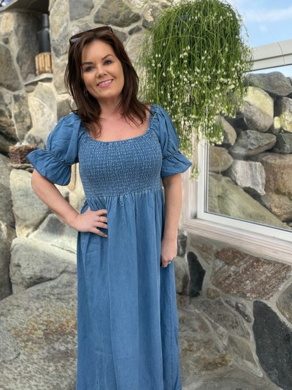 Long smock kjole tencel