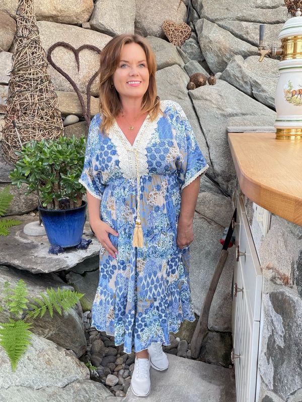 Alicante short dress sky blue